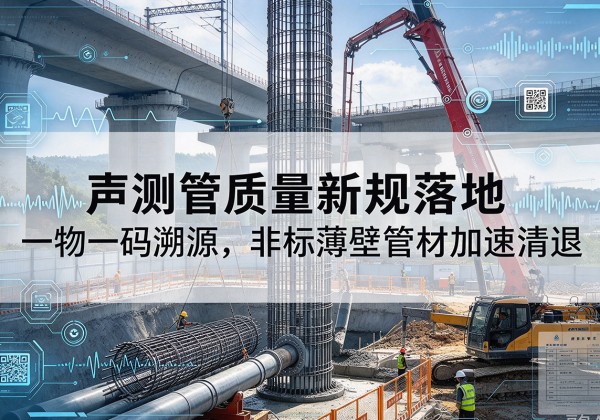 西陵声测管质量新规落地，一物一码溯源，非标薄壁管材加速清退