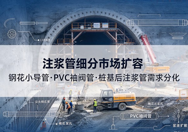 西陵注浆管细分市场扩容，隧道钢花小导管、PVC 袖阀管、桩基后注浆管需求分化